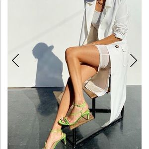 NFD white oversized long maxi hipster coat pea sm